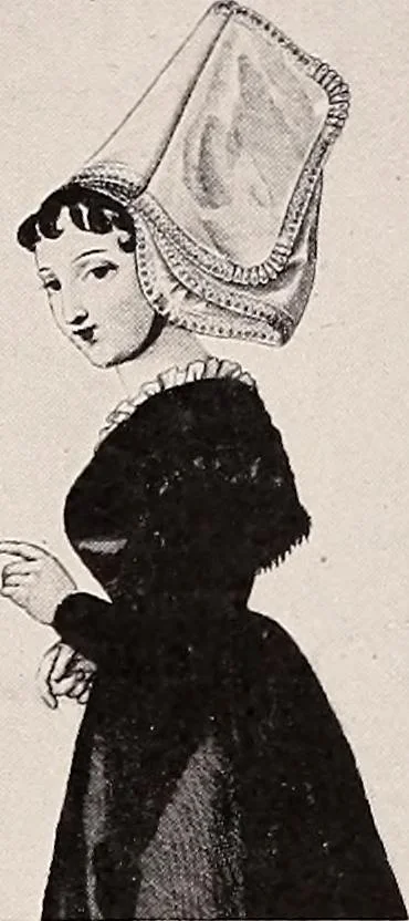 An illustration from A history of hand-made lace : dealing with the origin of lace, the growth of the great lace centres, the mode of manufacture, the methods of distinguishing and the care of various kinds of lace, 1900, leaf 107
