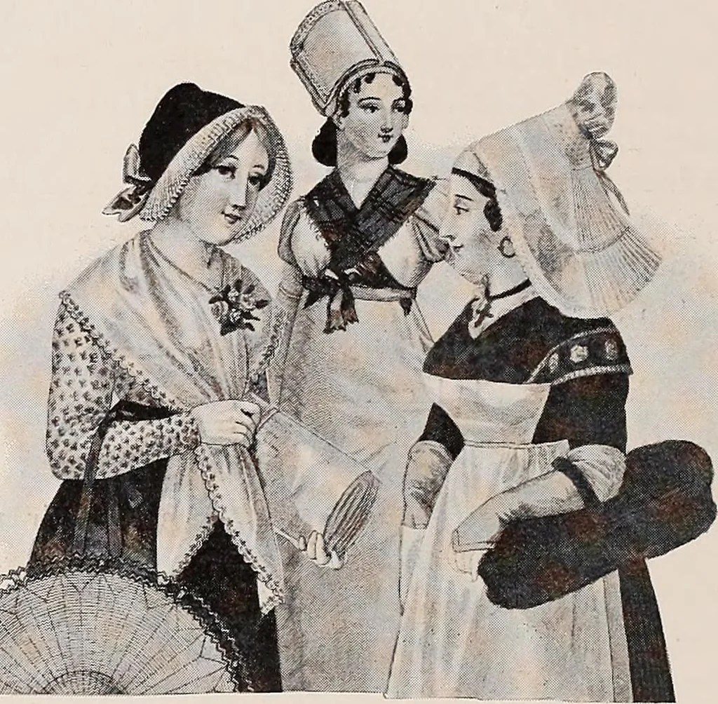 An illustration from A history of hand-made lace : dealing with the origin of lace, the growth of the great lace centres, the mode of manufacture, the methods of distinguishing and the care of various kinds of lace, 1900, leaf 109