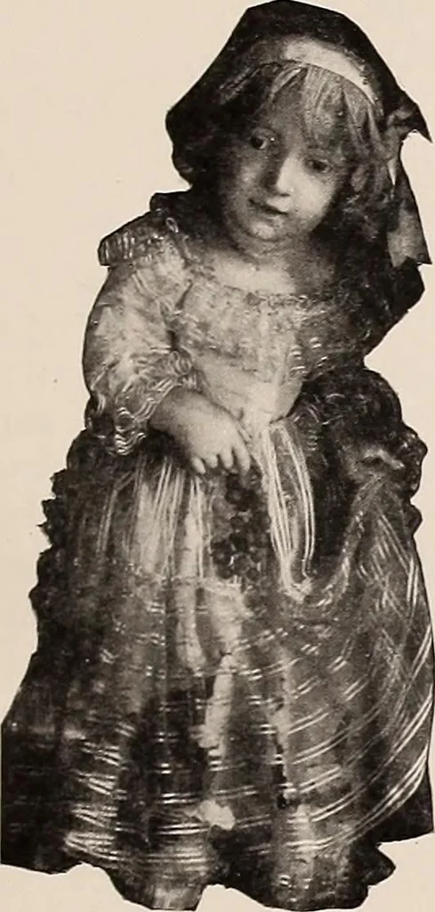 An illustration from A history of hand-made lace : dealing with the origin of lace, the growth of the great lace centres, the mode of manufacture, the methods of distinguishing and the care of various kinds of lace, 1900, leaf 116