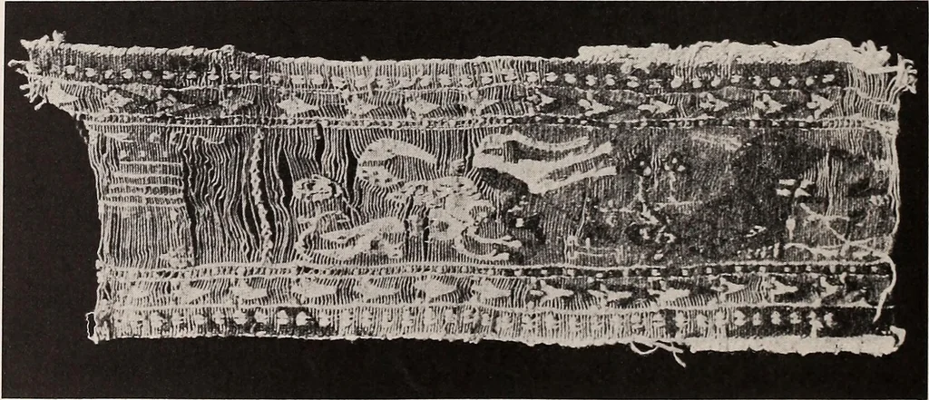 An illustration from A history of hand-made lace : dealing with the origin of lace, the growth of the great lace centres, the mode of manufacture, the methods of distinguishing and the care of various kinds of lace, 1900, leaf 25