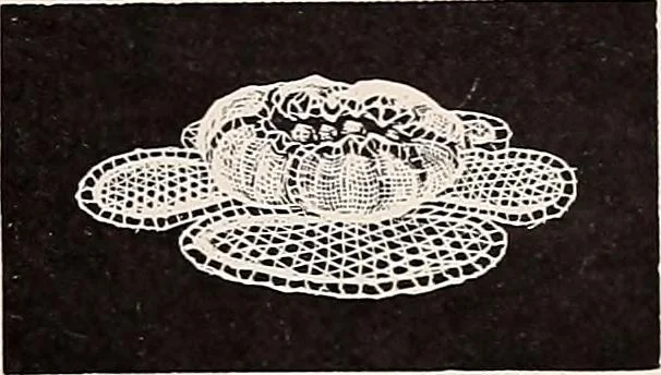 An illustration from A history of hand-made lace : dealing with the origin of lace, the growth of the great lace centres, the mode of manufacture, the methods of distinguishing and the care of various kinds of lace, 1900, leaf 270