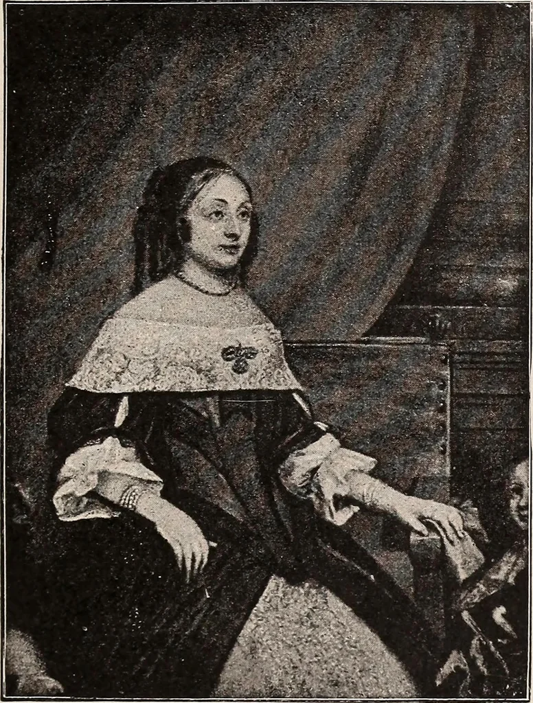 An illustration from A history of hand-made lace : dealing with the origin of lace, the growth of the great lace centres, the mode of manufacture, the methods of distinguishing and the care of various kinds of lace, 1900, leaf 46