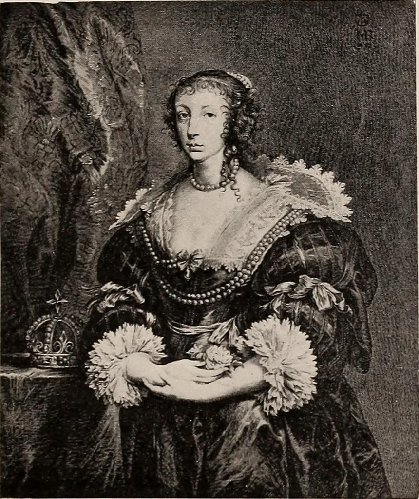 An illustration from A history of hand-made lace : dealing with the origin of lace, the growth of the great lace centres, the mode of manufacture, the methods of distinguishing and the care of various kinds of lace, 1900, leaf 48