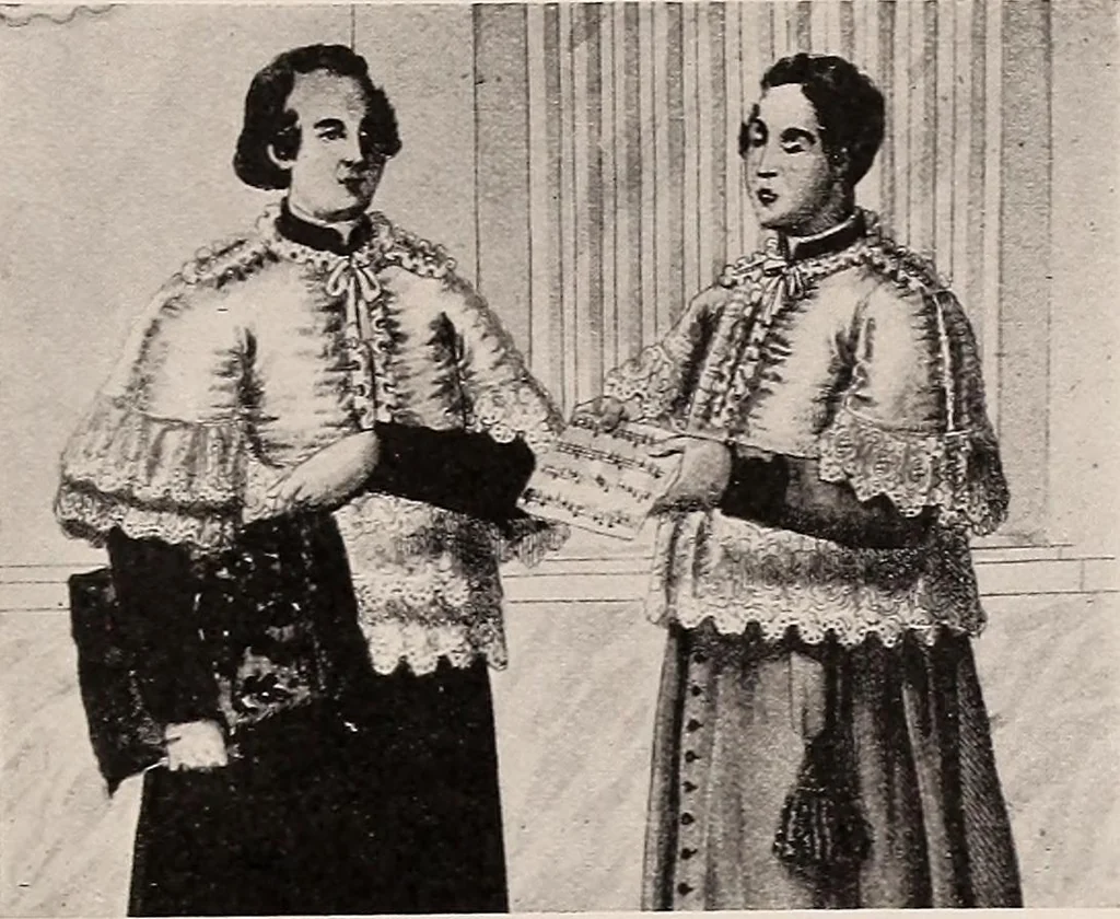 An illustration from A history of hand-made lace : dealing with the origin of lace, the growth of the great lace centres, the mode of manufacture, the methods of distinguishing and the care of various kinds of lace, 1900, leaf 92
