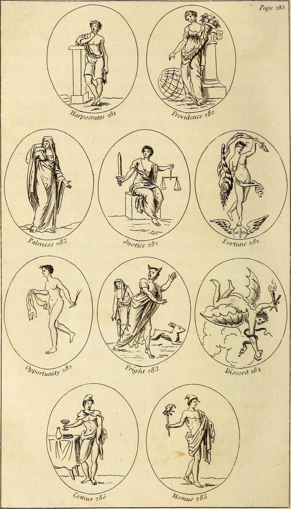 An illustration from A history of the heathen mythology; or, The fables of the ancients elucidated from historical records. An important key to the classics. To which is added, an enquiry into the religion of the first inhabitants of Great Britain. And a particular account of the ancient Druids, 1806, leaf 315
