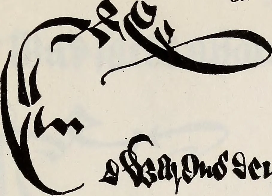 An illustration from The history of ink, including its etymology, chemistry, and bibliography, 1860, leaf 94