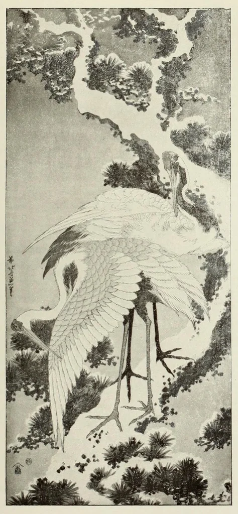 An illustration from A history of Japanese colour -prints, 1910, leaf 145