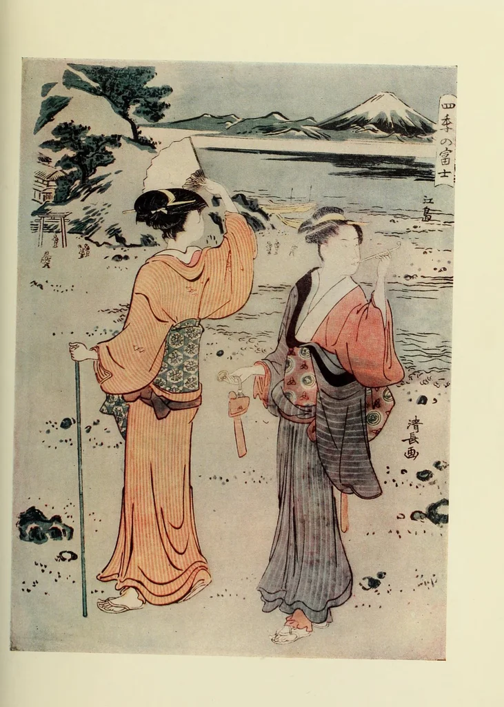 An illustration from A history of Japanese colour -prints, 1910, leaf 229