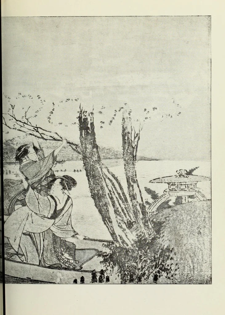 An illustration from A history of Japanese colour -prints, 1910, leaf 359