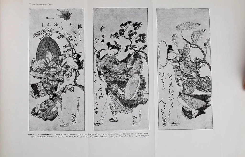 An illustration from A history of Japanese colour-prints, 1920, leaf 51