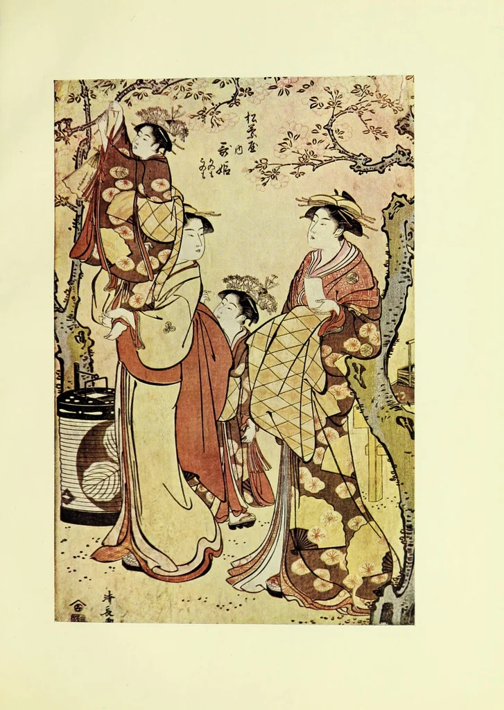 An illustration from A history of Japanese colour-prints, 1920, leaf 247