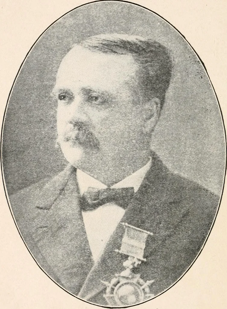 An illustration from A history of the Knights of Pythias and its branches and auxiliary; together with an account of the origin of secret societies, the rise and fall of chivalry and historical chapters on the Pythian ritual, 1910, leaf 41