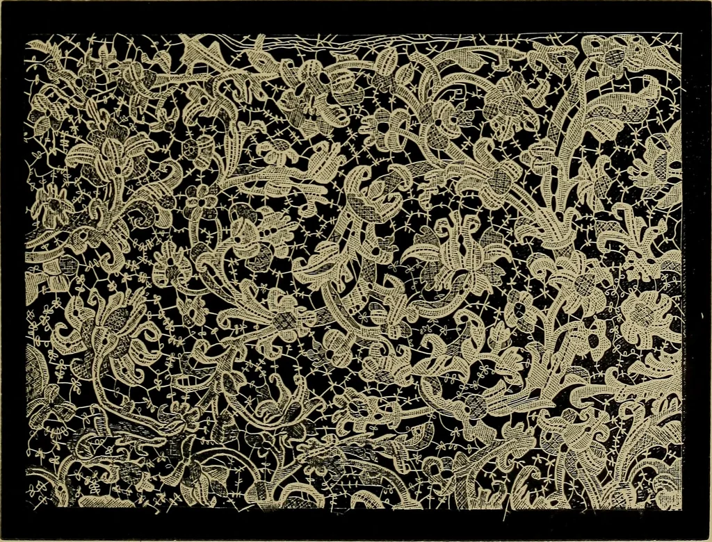 An illustration from History of lace, 1902, leaf 104