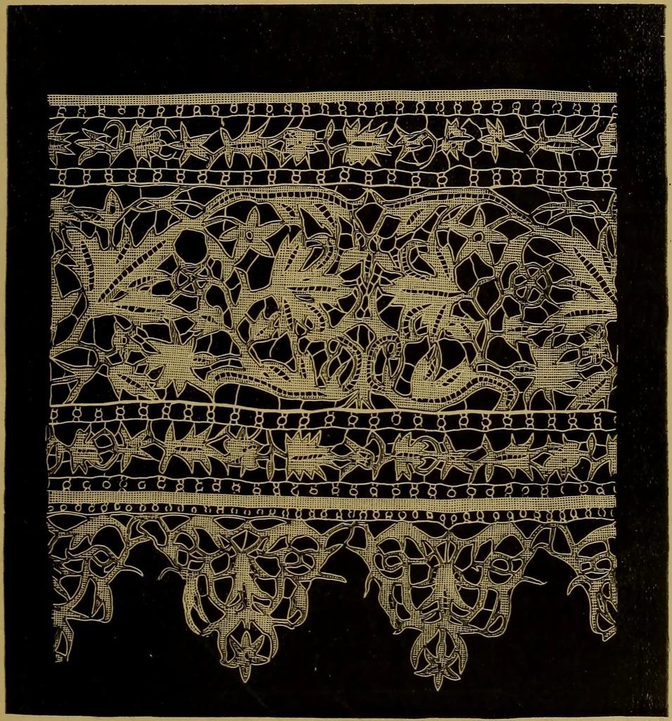 An illustration from History of lace, 1902, leaf 122