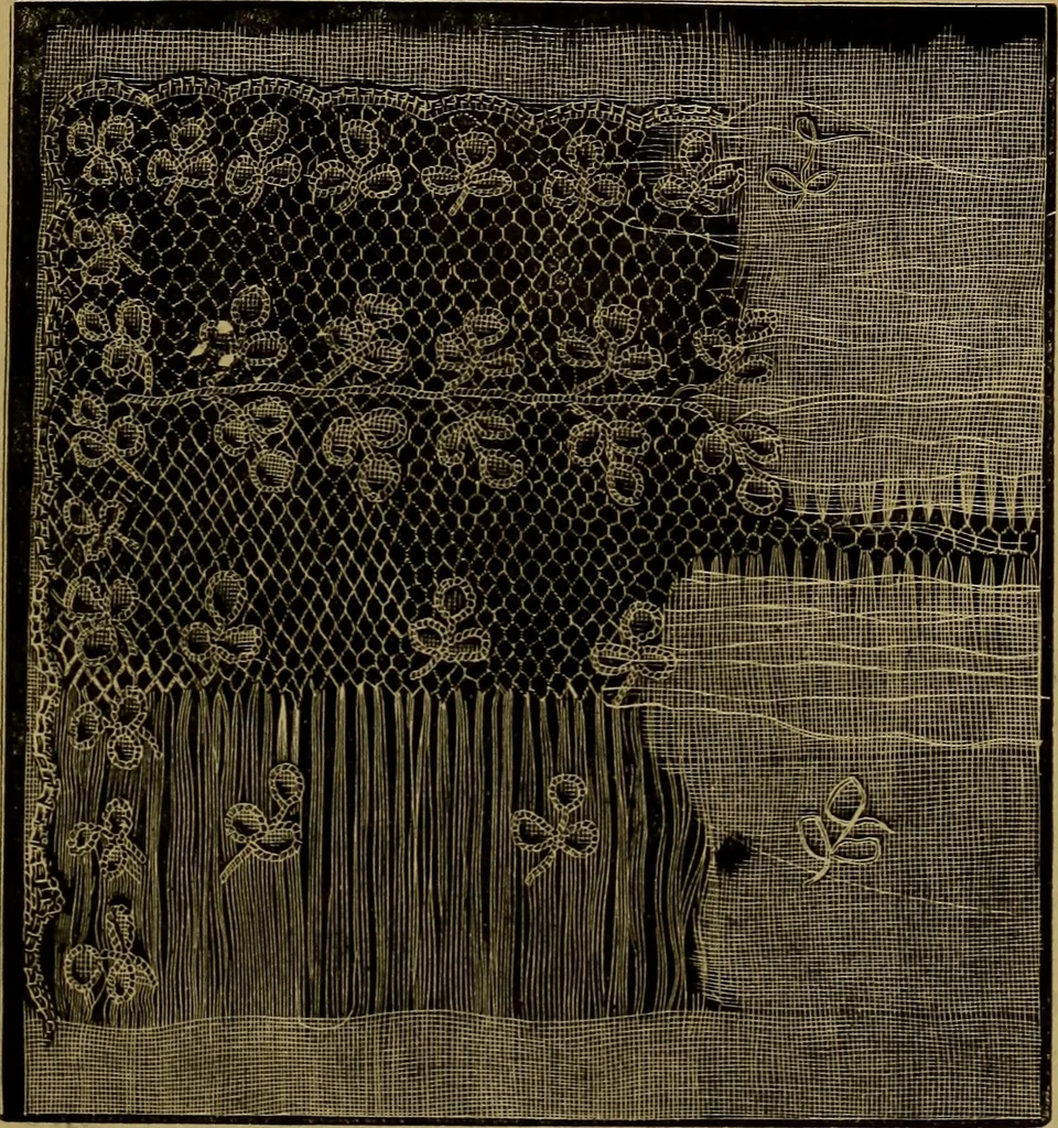An illustration from History of lace, 1902, leaf 128