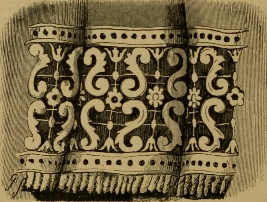 An illustration from History of lace, 1902, leaf 157