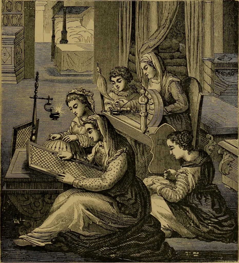 An illustration from History of lace, 1902, leaf 162