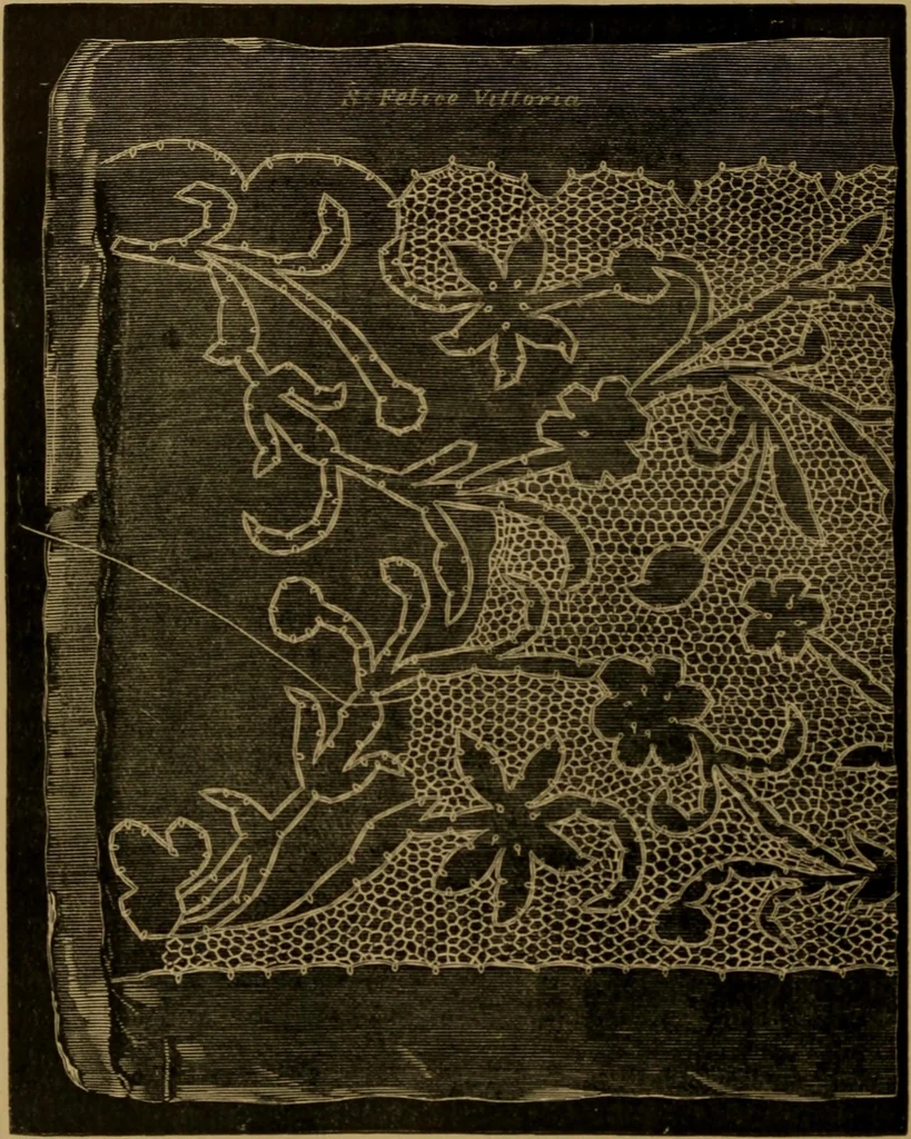 An illustration from History of lace, 1902, leaf 165