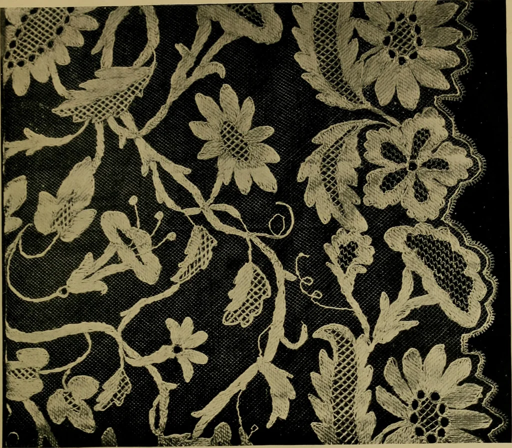 An illustration from History of lace, 1902, leaf 166