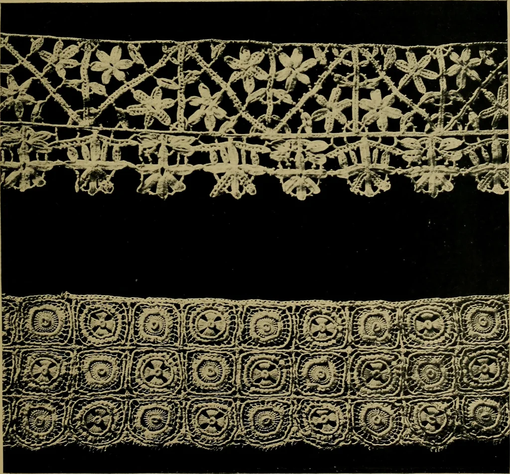 An illustration from History of lace, 1902, leaf 180