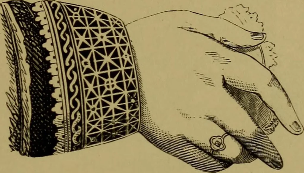 An illustration from History of lace, 1902, leaf 196