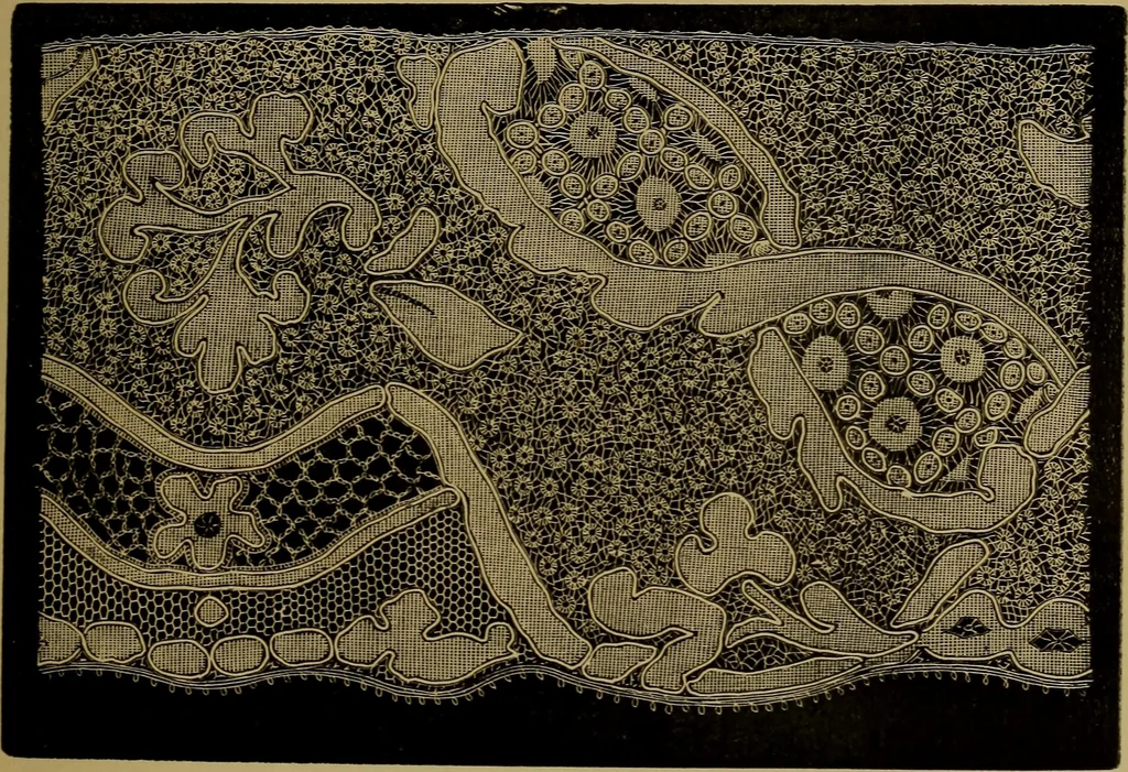 An illustration from History of lace, 1902, leaf 200