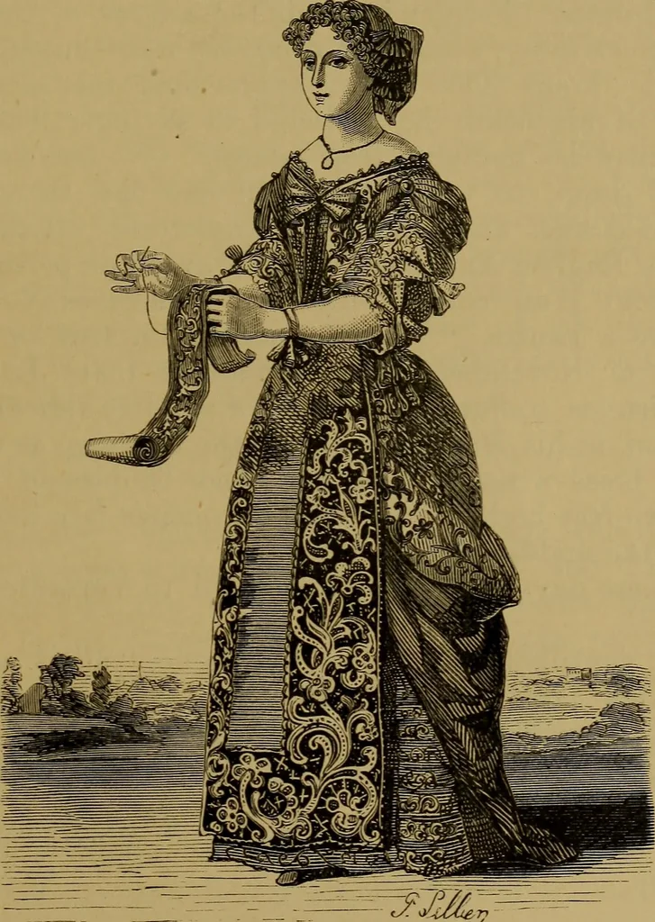 An illustration from History of lace, 1902, leaf 286