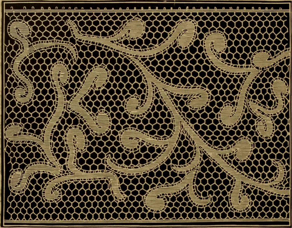 An illustration from History of lace, 1902, leaf 395