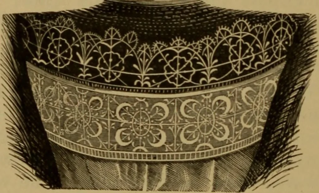 An illustration from History of lace, 1902, leaf 481