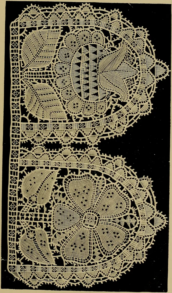An illustration from History of lace, 1902, leaf 528