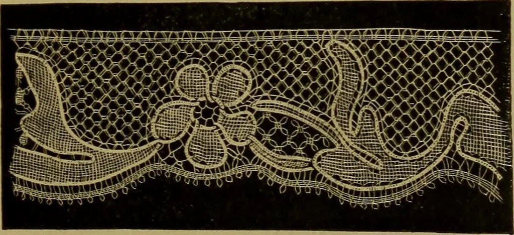 An illustration from History of lace, 1902, leaf 596