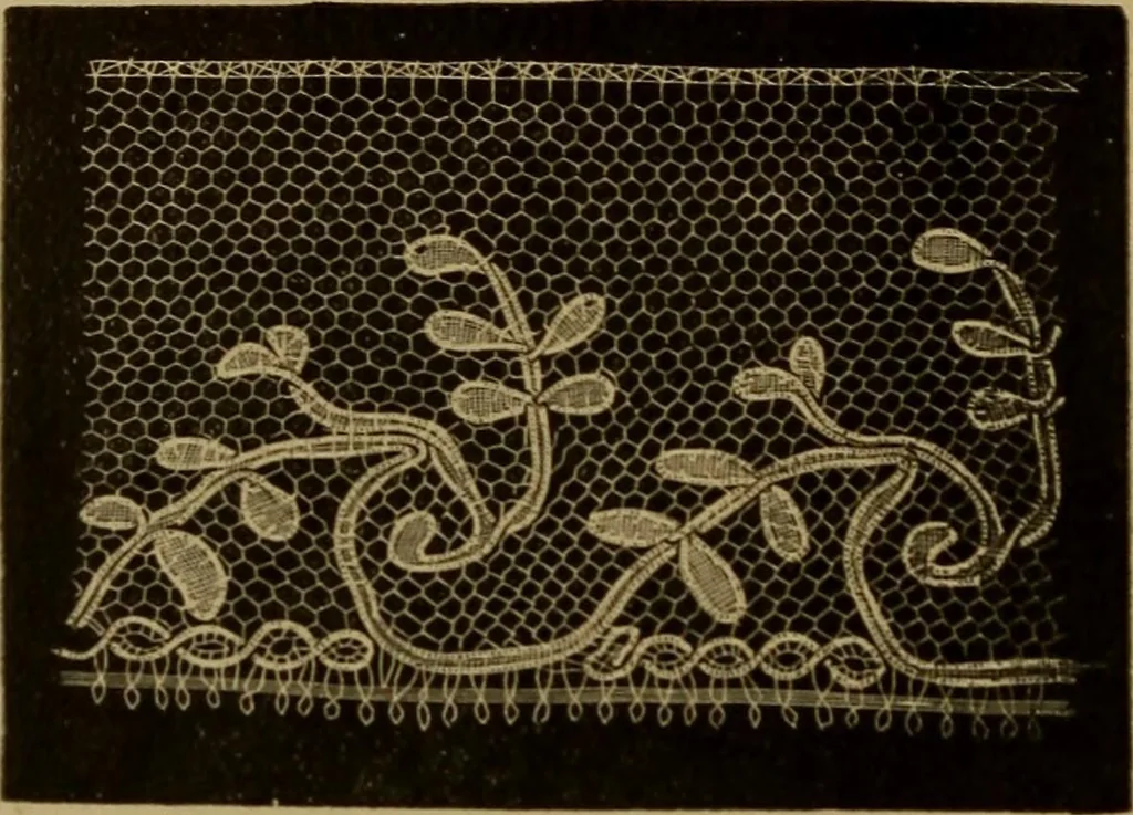 An illustration from History of lace, 1902, leaf 597