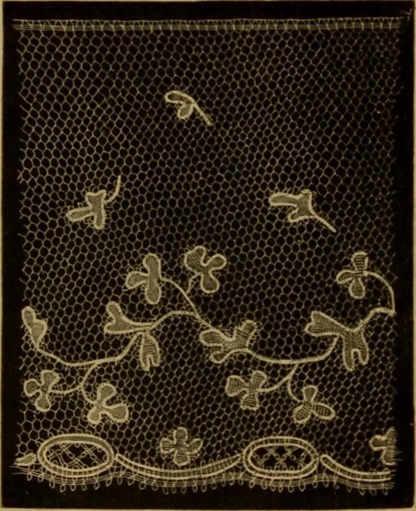 An illustration from History of lace, 1902, leaf 597
