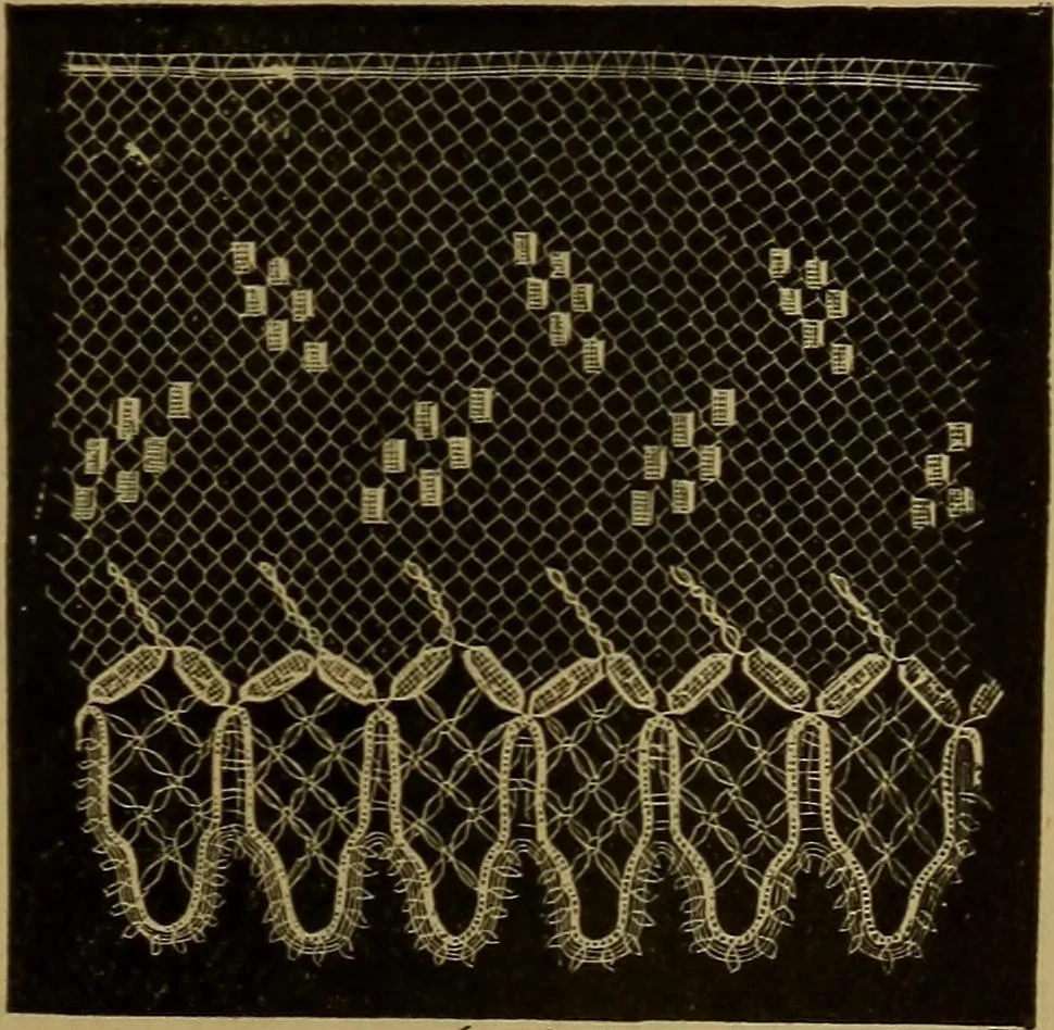 An illustration from History of lace, 1902, leaf 598