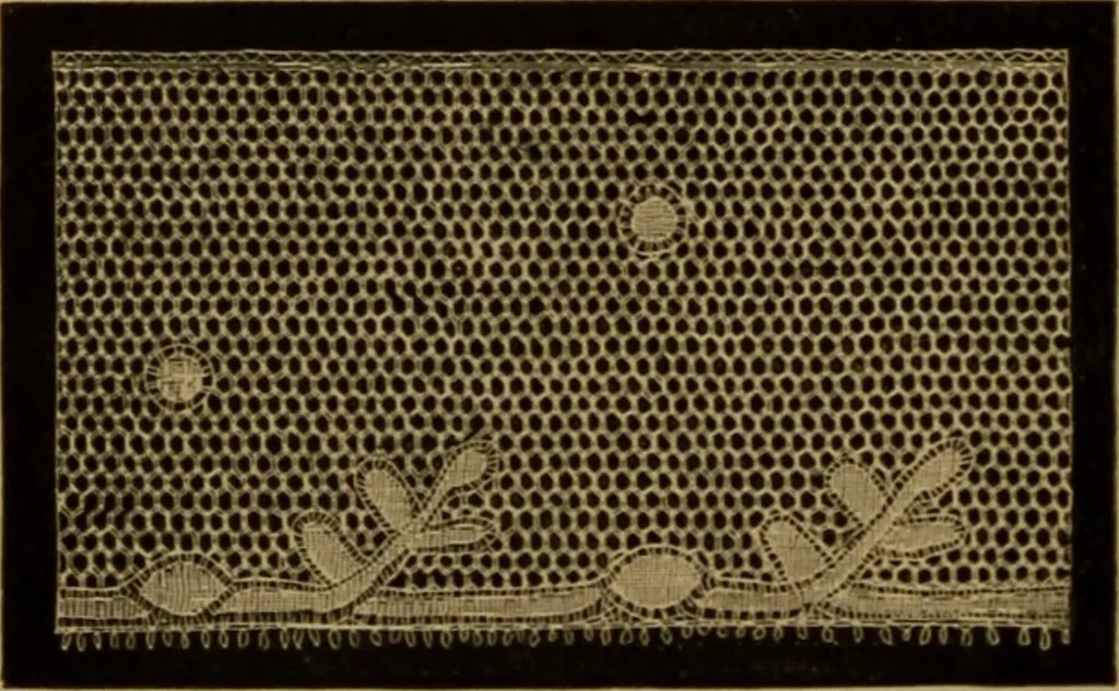 An illustration from History of lace, 1902, leaf 599