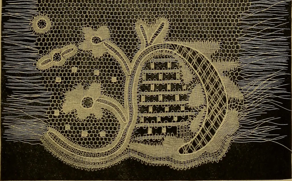 An illustration from History of lace, 1902, leaf 600