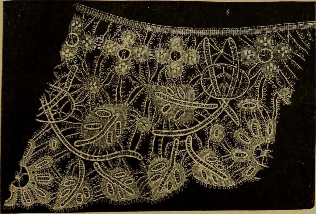 An illustration from History of lace, 1902, leaf 604