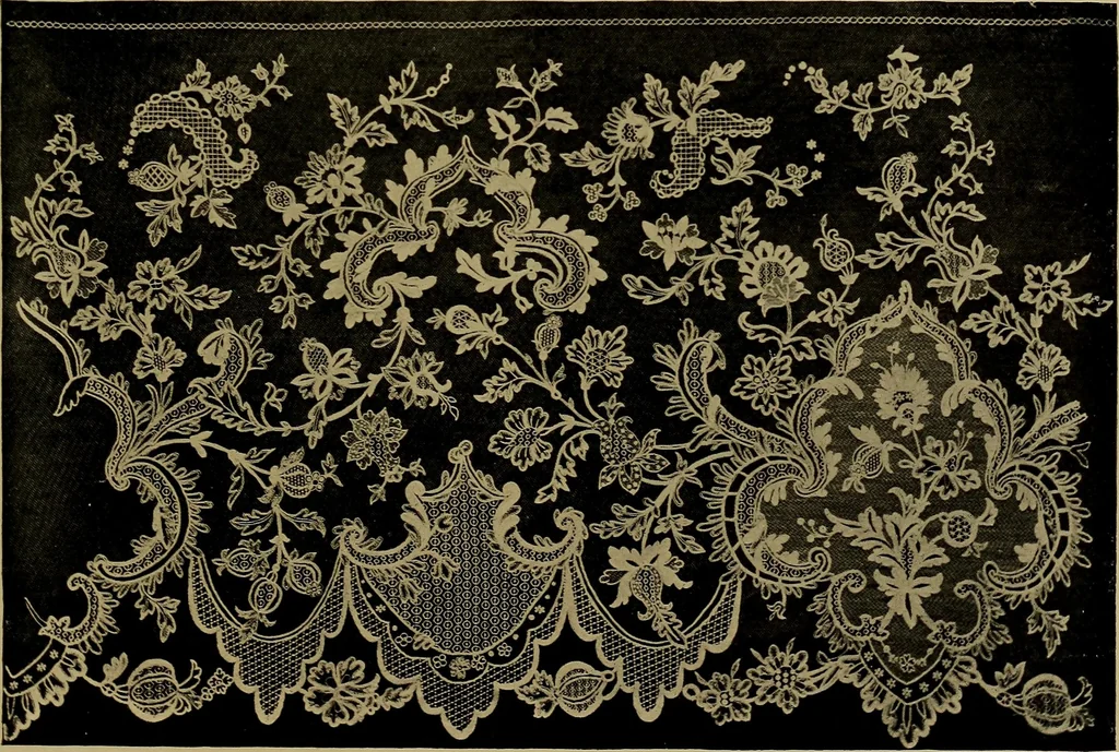 An illustration from History of lace, 1902, leaf 672
