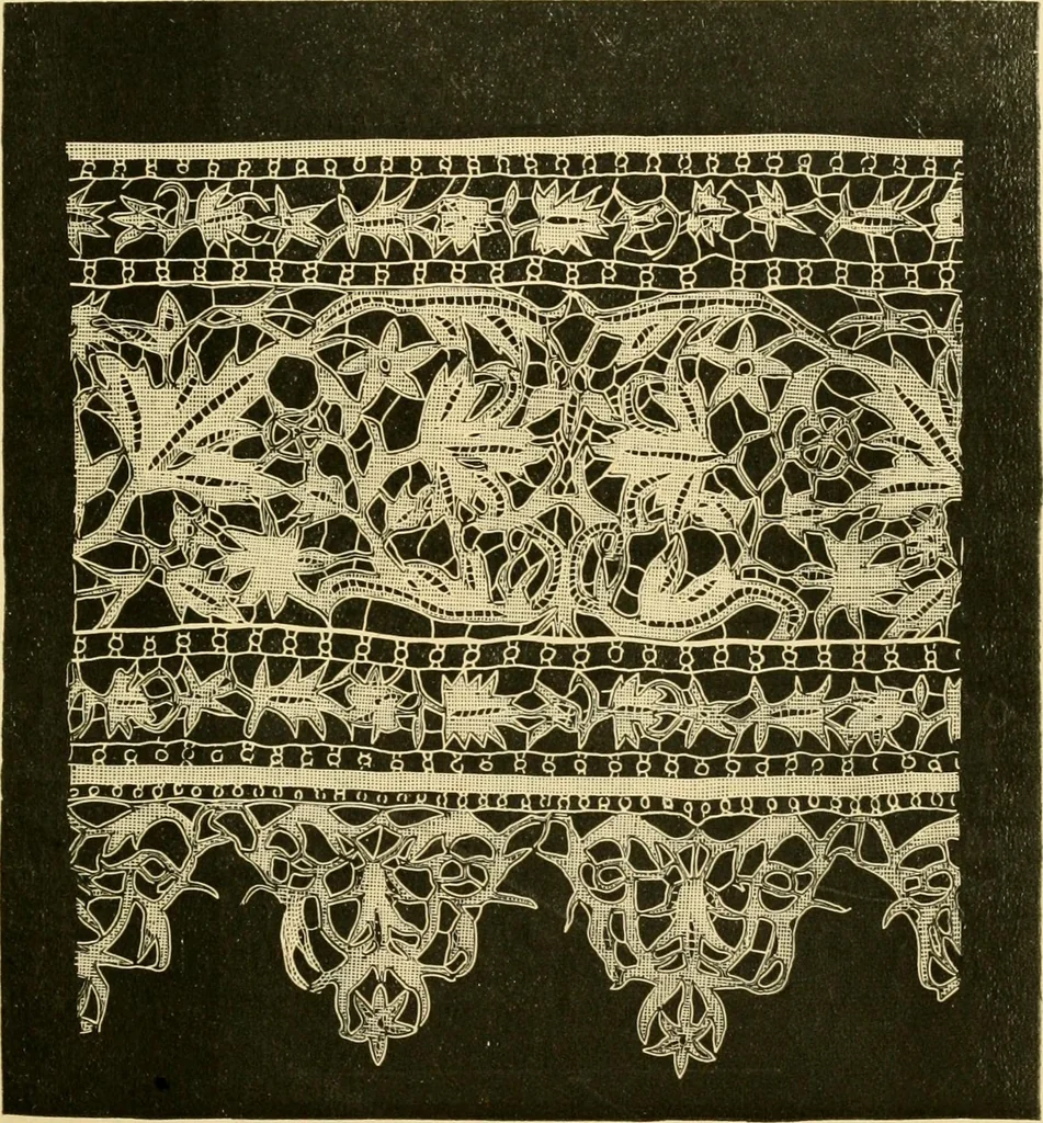 An illustration from History of lace, 1902, leaf 122