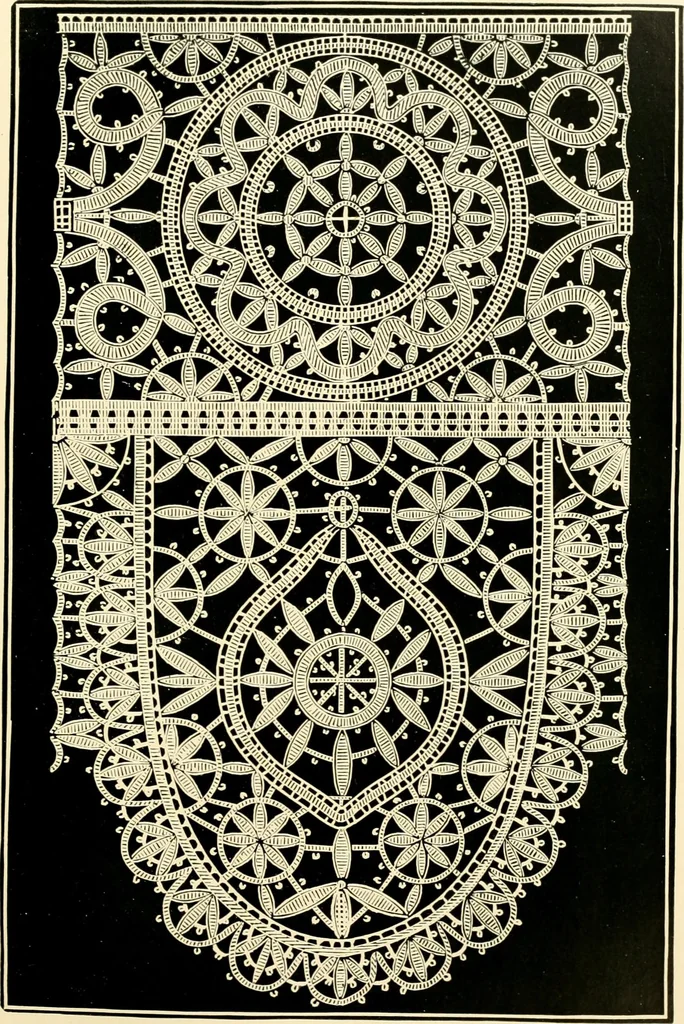 An illustration from History of lace, 1902, leaf 136