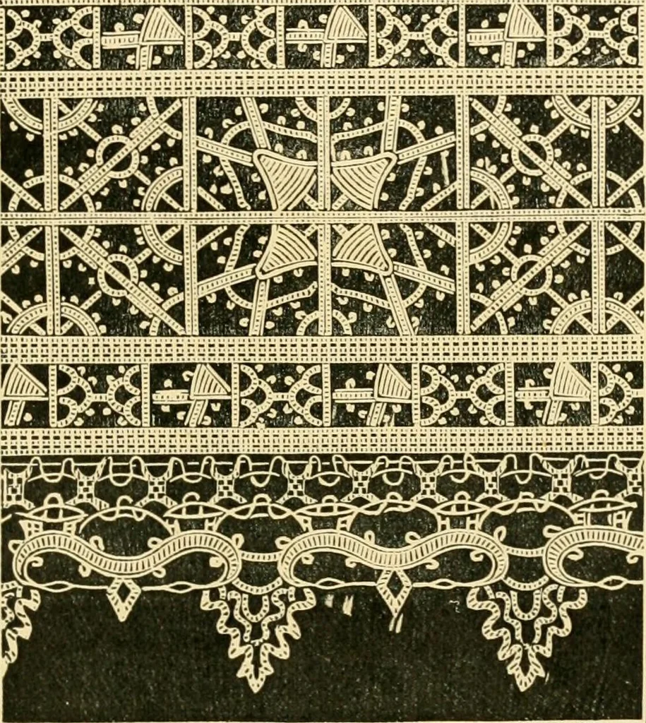 An illustration from History of lace, 1902, leaf 154