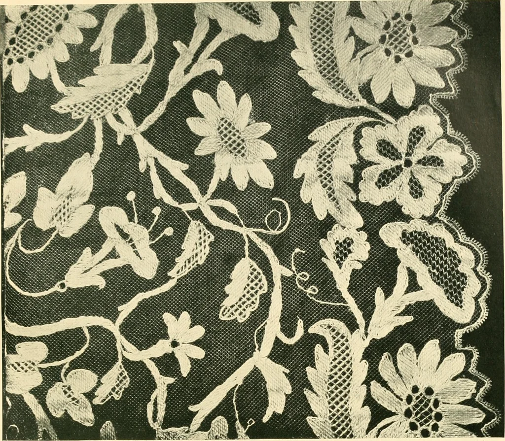 An illustration from History of lace, 1902, leaf 166
