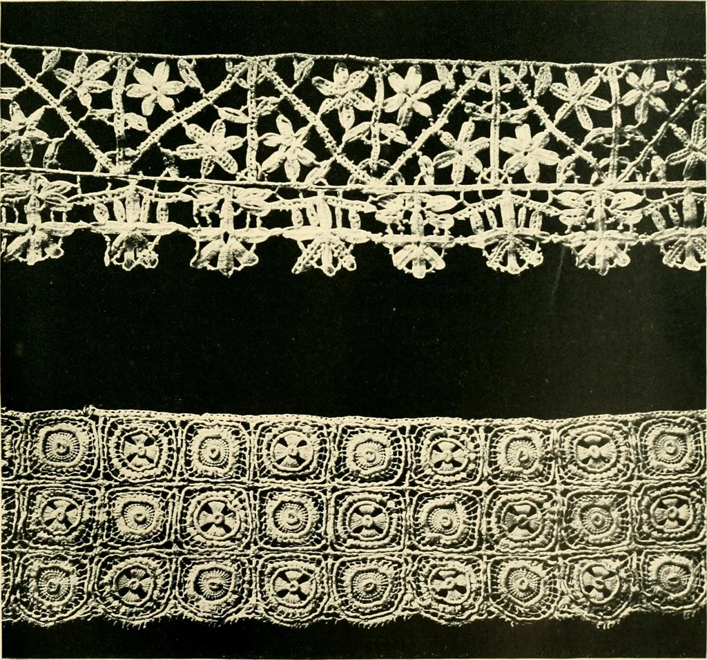 An illustration from History of lace, 1902, leaf 180
