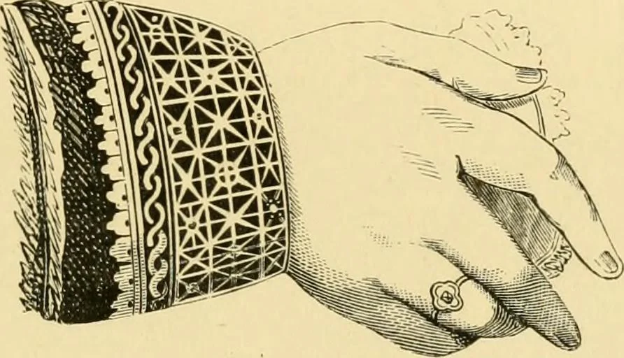 An illustration from History of lace, 1902, leaf 196