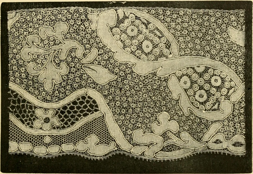 An illustration from History of lace, 1902, leaf 200