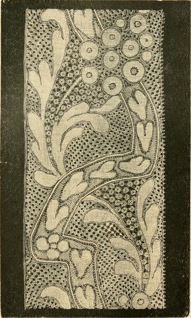 An illustration from History of lace, 1902, leaf 389