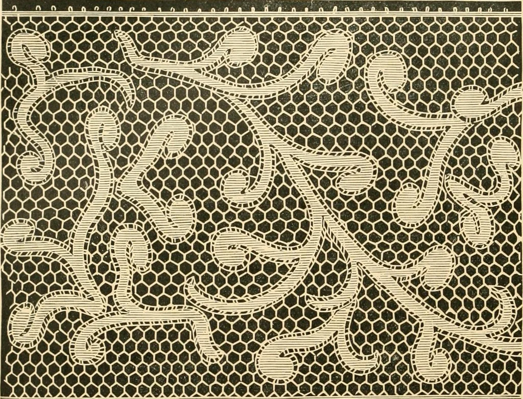An illustration from History of lace, 1902, leaf 393