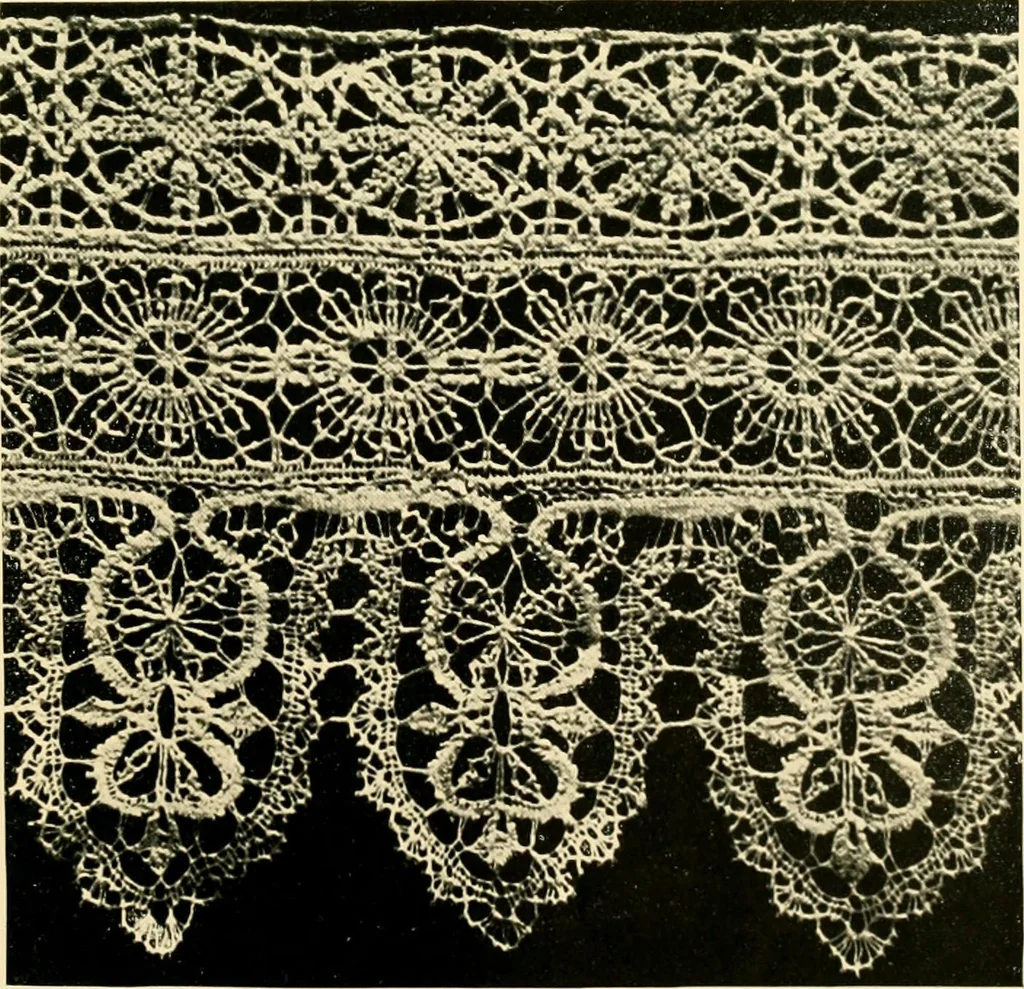An illustration from History of lace, 1902, leaf 408