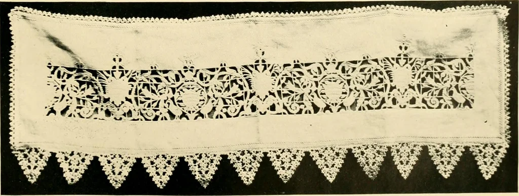 An illustration from History of lace, 1902, leaf 54