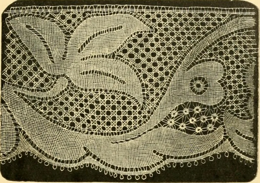 An illustration from History of lace, 1902, leaf 594